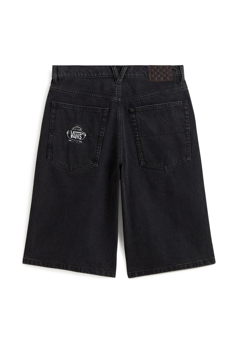 Vans STRETCHED LOGO - Denim shorts - black - Zalando.ie