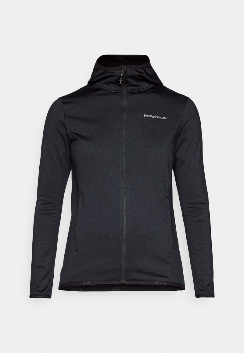 Peak Performance LIGHT ZIP HOOD - Fleecejacke - black/schwarz - Zalando