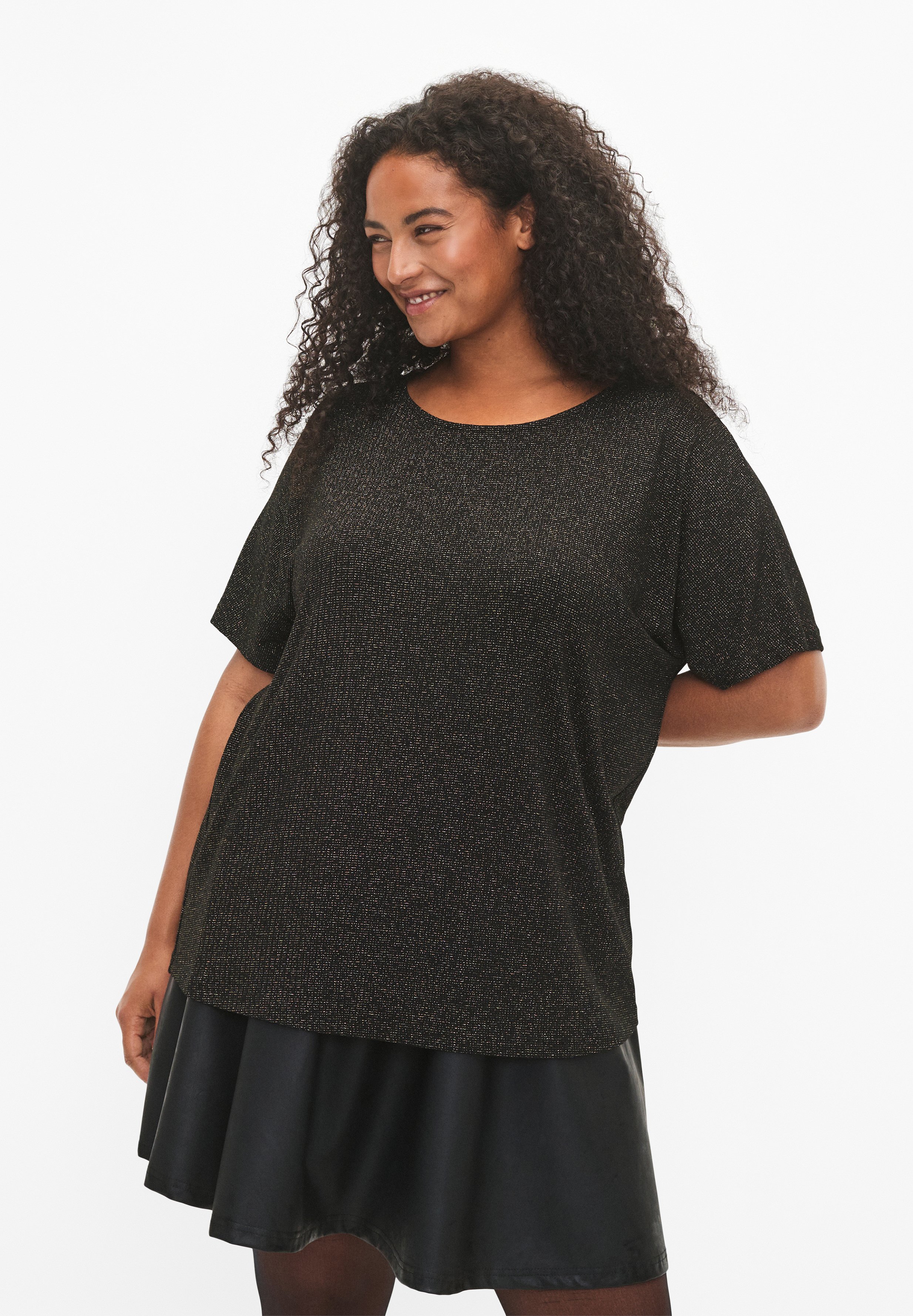 Weihnachtsshirt Damen Mit Weinglas & Strasssteinen - Lustiges Christmas Outfit