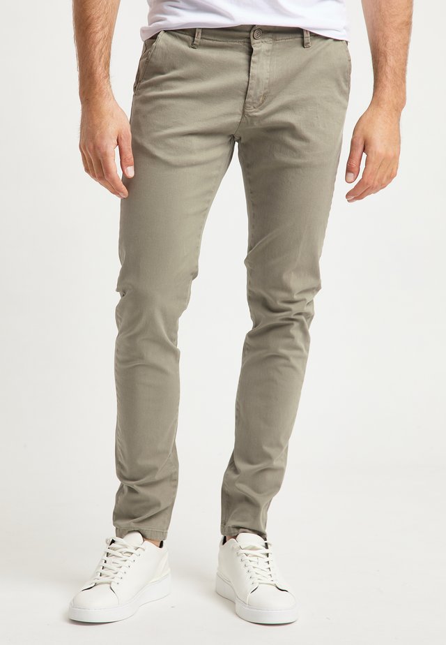 Pantalon Chino Homme Replay Gris-Vert Taille W38 - Neuf Avec Étiquette (Prix Conseillé 145€)