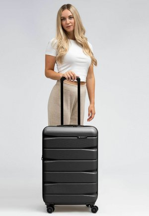 FRANKY, MUNICH 4.0 4 ROLLEN KOFFERSET 3-TEILIG MIT DEHNFALTE UNISEX - Set di valigie - black dull