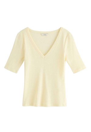 Lindex, T-paita - light yellow