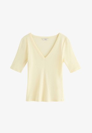 Lindex, T-paita - light yellow