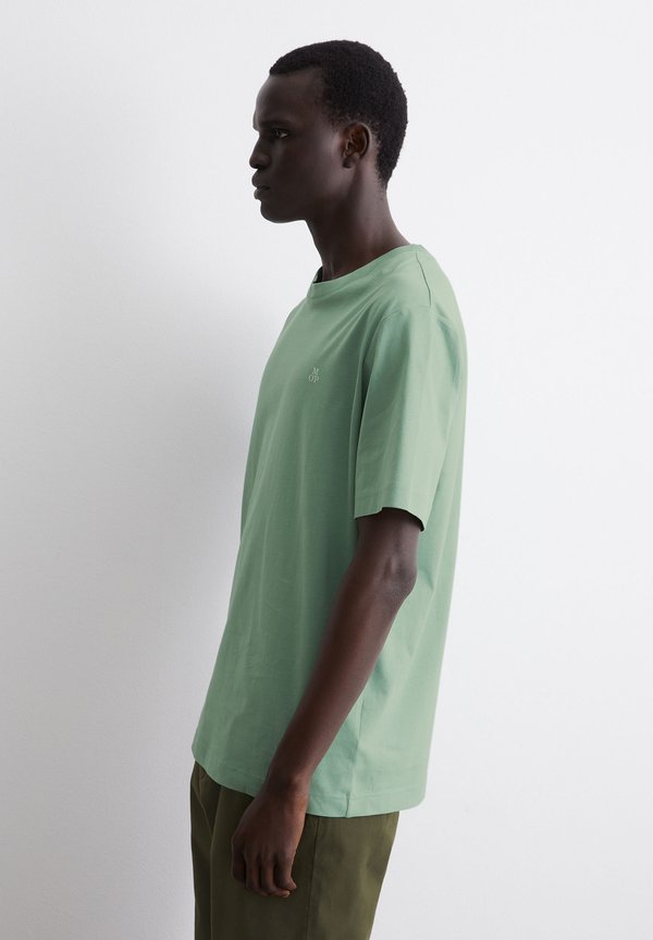 SHORT SLEEVE LOGO PRINT CREWNECK - Basic T-shirt - luscious moss2