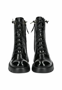 Paul Green Kotníkové boty na platformě - metallic black