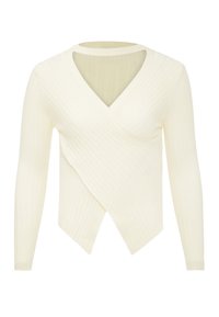 CO-BRANDED WITH ALEVA - Strickpullover - wollweiss