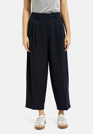 Smith&Soul BUNDFALTEN MIT CROPPED LEG - Trousers - marine