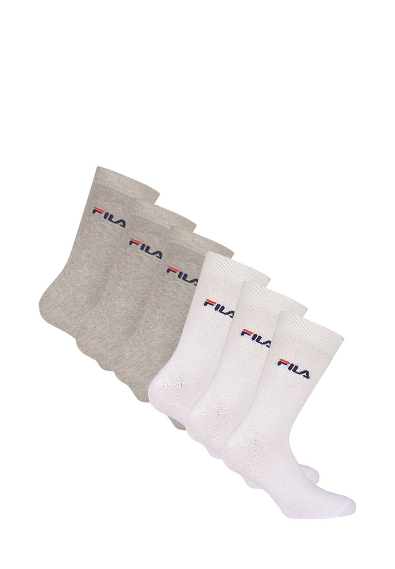 Fila UNISEX  6ER PACK - STRÜMPFE, STREET, LIFESYLE - Calcetines de deporte - grau/weiß