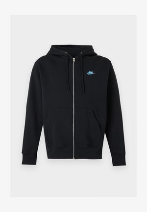 Nike Sportswear, M NK CLUB BB FZ HOODIE - Lukuga pusa - black/football blue