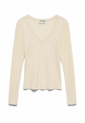 Vero Moda, BLOUSE AWDREAM TOP - Langærmet T-shirt - whitecap gray