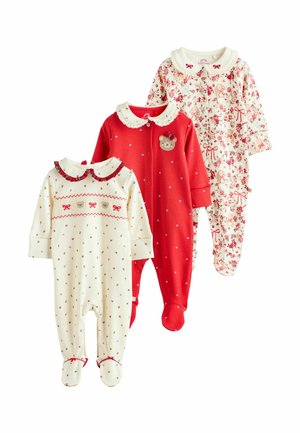 REGULAR FIT - 3 PACK - Grenouillère - red bow bear