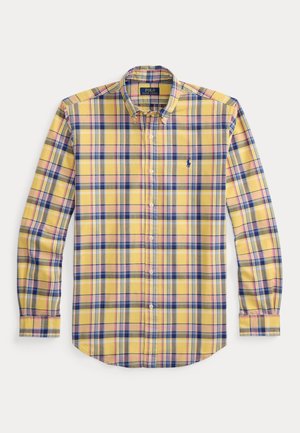CUSTOM FIT TATTERSALL OXFORD SHIRT - Košile - yellow/pink multi