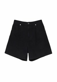 PLEATED BAGGY - Shorts di jeans - dark grey
