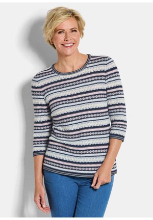 IN RINGEL-OPTIK - Strickpullover - navy patterned
