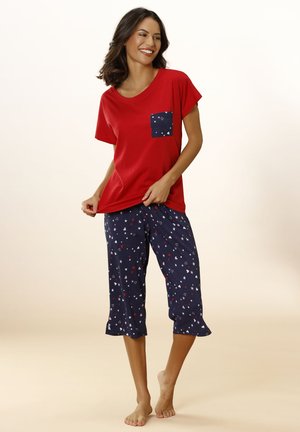 SET - Pyjama - rot navy