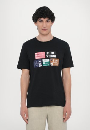 ROAD SIGNS - Print T-shirt -  black