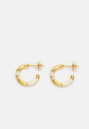 Aurélie Bidermann POSITANO MINI HOOPS  - Ohrringe - white