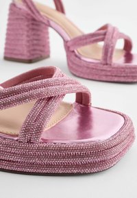 Next FOREVER COMFORT JEWEL BLING  REGULAR FIT - Højhælede sandaletter / Højhælede sandaler - pink