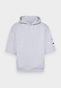 ORGANIC SHORT SLEEVE UNISEX - Džemperis su gobtuvu - heather grey