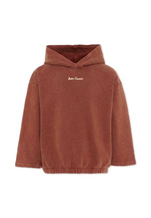 Felpa con cappuccio - brown