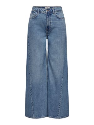 JDY JEANS MIT WEITEM BEIN JDYCARINA HOHE TAILLE WEITER BEINSCHNITT JEANS - Wide leg - light blue denim