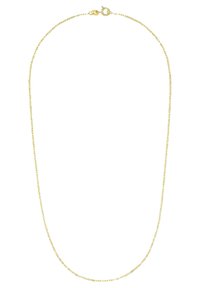 Guldpläterat kedjehalsband med en fin, länkdesign, med en kräftklämma och slät yta. Mäter ungefär standardlängd.