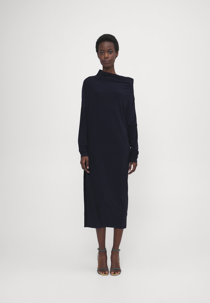 Norma Kamali - STRAPLESS ALL IN ONE SIDE SLIT GOWN - Robe de soirée - true navy, Agrandir