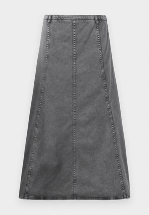 SAARA - A-lõikeline seelik - bleached denim