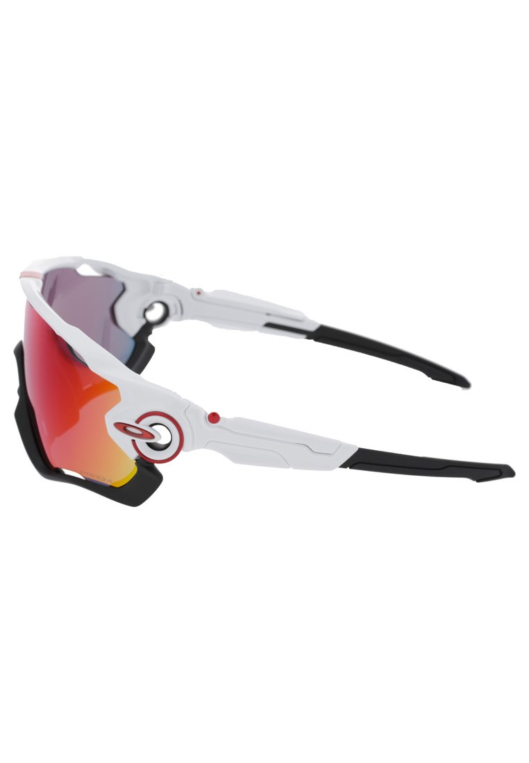 Oakley JAWBREAKER - Sportbrille - polished white/prizm road/weiß