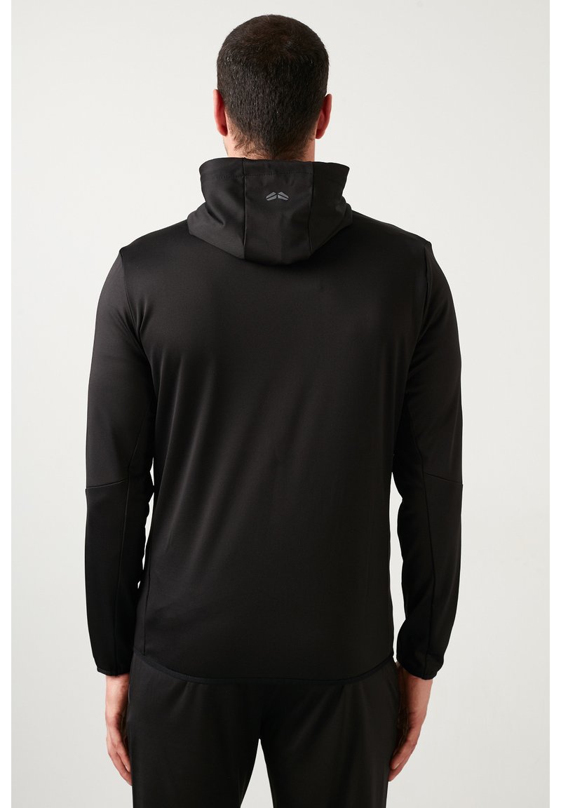 Herren Trainingsanzüge | Buratti BURATTI SLIM FIT HOODED SCUBA FABRIC TRACKSUIT MEN'S TRACKSUIT Trainingsanzug black/schwarz - Herren Trainingsanzüge | Buratti BURATTI SLIM FIT HOODED SCUBA FABRIC TRACKSUIT MEN'S TRACKSUIT Trainingsanzug black/schwarz -