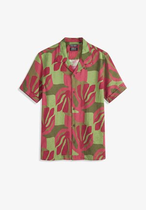 Antony Morato, SHIRT HONOLULU RELAXED STRAIGHT FIT IN WRINKLED PRINTED WITH LOGOED BADGE - Camisa - multi-coloured