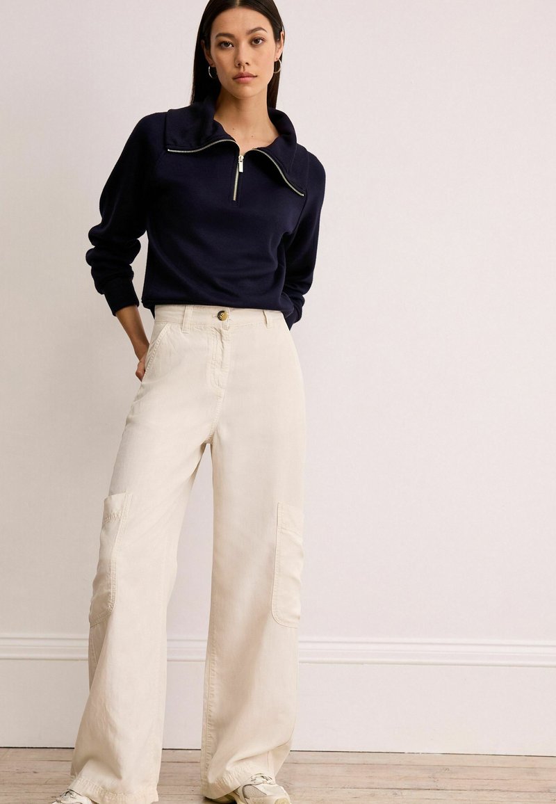 Next - WIDE - REGULAR FIT - Pantaloni cargo - ecru white, Ingrandire