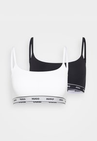 TWIN BRALETTE 2 PACK - Corpete - open white/black