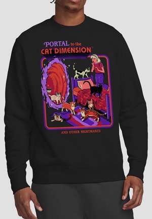 Cotton Soul, STEVEN RHODES CAT DIMENSION - Sweatshirt - black