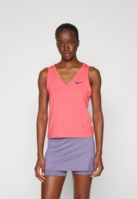 Nike Performance TANK - Top - aster pink/black