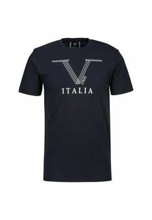 PIERRE - Print T-shirt - navy