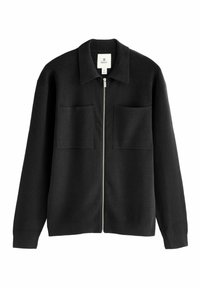 ZIP THROUGH-REGULAR FIT - Kardigan - black