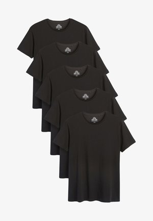 FIVE PACK - Osnovna majica kratkih rukava - black