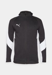 HOODED JACKET - Užtrauktuku užsegamas treningas - black