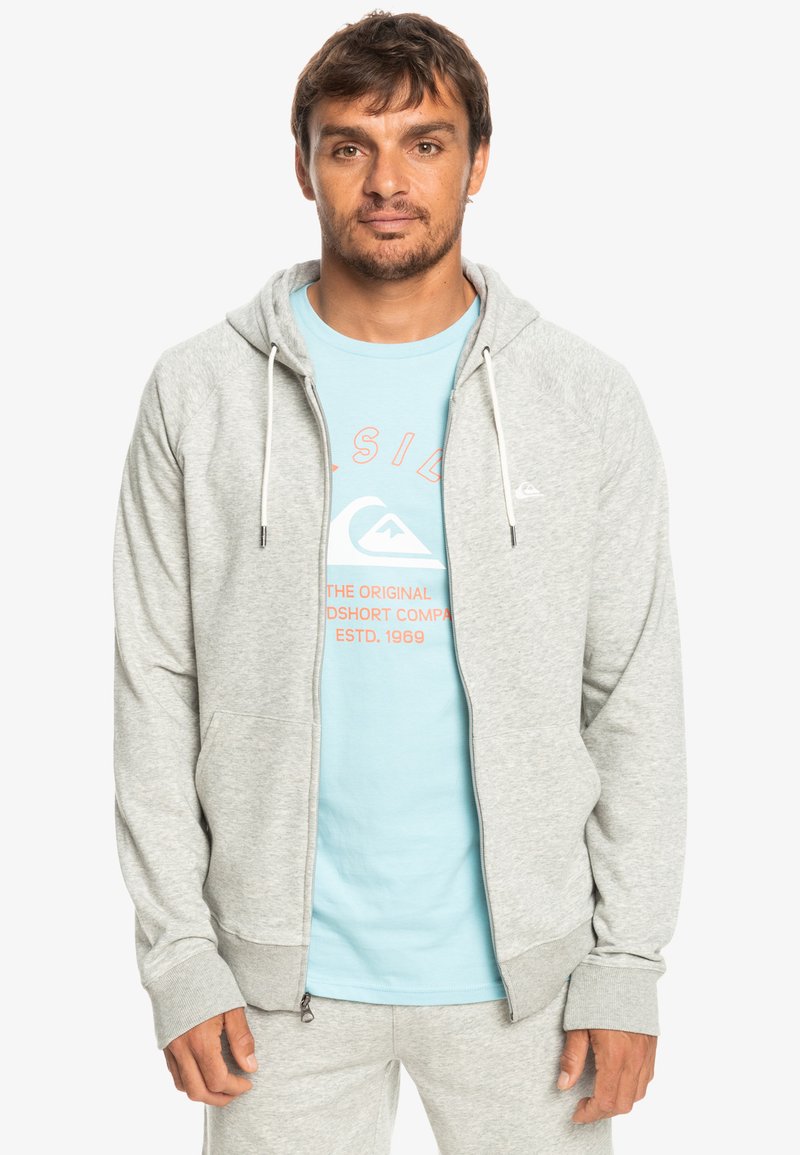 Quiksilver Mikina na zip - light grey heather