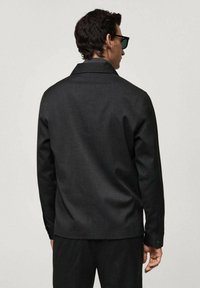 Mango Vapaa-ajan kauluspaita - mottled dark grey