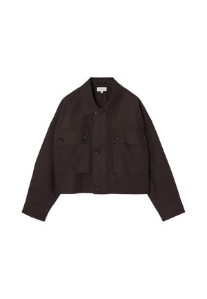 TATUUM, ARTICLE TAG: JACKET/COAT - ARTICLE NAME: SERENE - Καλοκαιρινό μπουφάν - dark brown