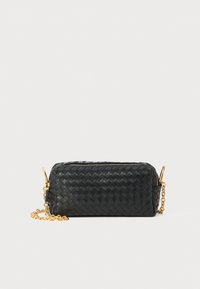 TROUSSE CHAIN WOVEN - Ülerinna-kott - black