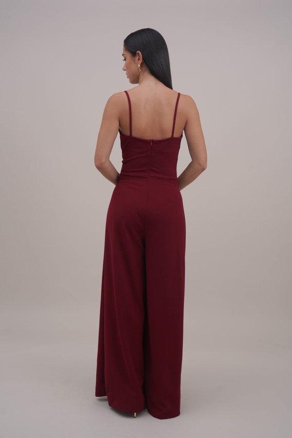 LYDIA  - Jumpsuit - wine3