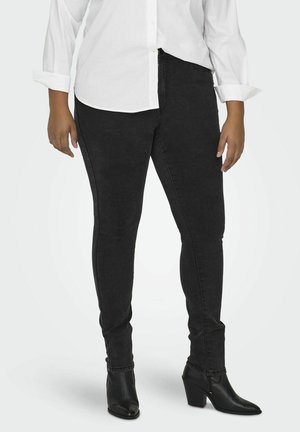 CURVY CARROSE HW - Slim fit jeans - washed black