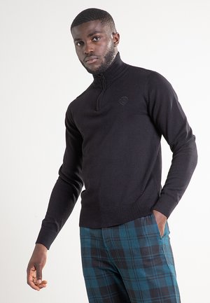 Schott PULL 1/2 ZIP - Maglione - black