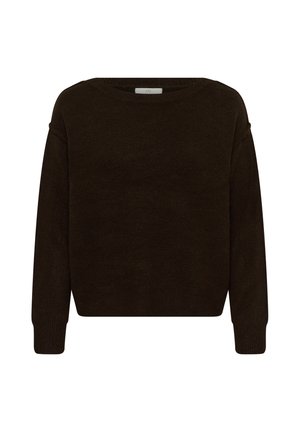 Kaffe, KAIRIS BOATNECK - Pullover - coffee bean
