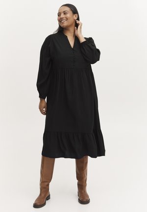 FRLUX - Skjortekjole - black