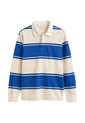 GANT, STRIPED RUGGER - Poloshirt - nautical blue