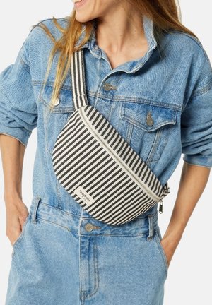 Rivedroite Paris, RIVEDROITE PARIS THE LARGE WAIST BAG CUSTINE - Sac banane - black stripped